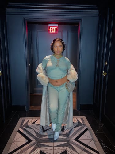 Customer photo review of OLIVE LINX PANTS