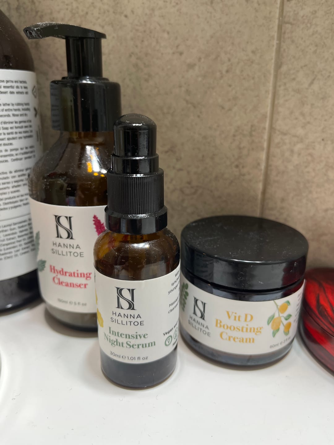 Customer photo review of Vitamin D Face Cream