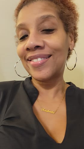 Customer photo review of Personalized Name Necklace