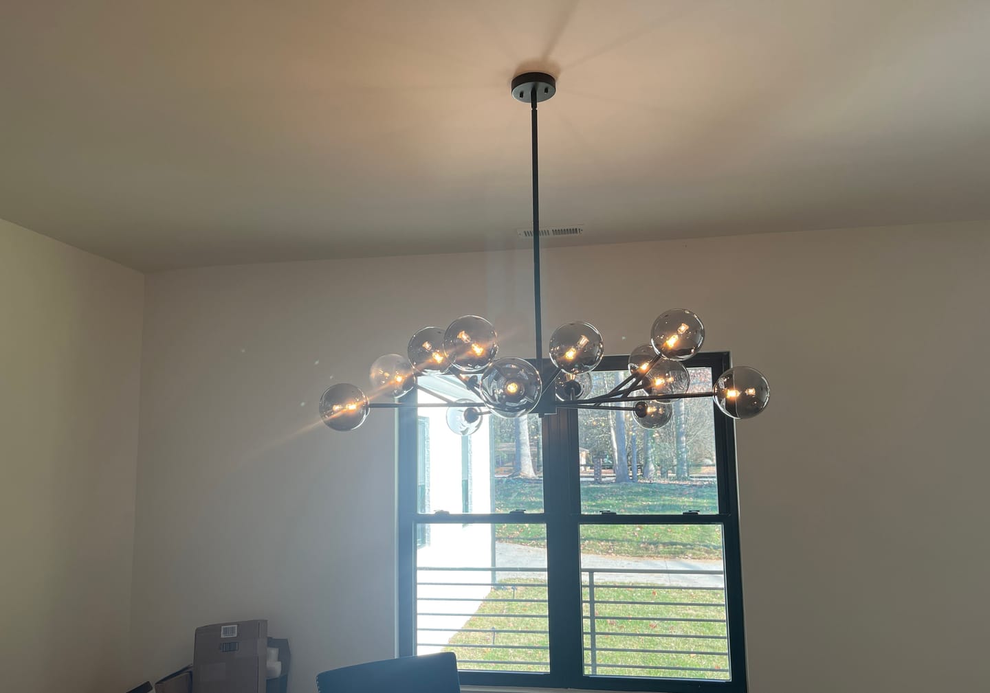 Customer photo review of Modern Sputnik Branching Bubble Chandelier