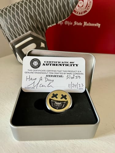 Customer photo review of Have A Day Ball Marker