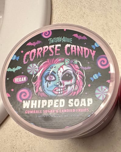 Customer photo review of Corpse Candy Whipped Soap (Gumball sugar & Candy fruits)
