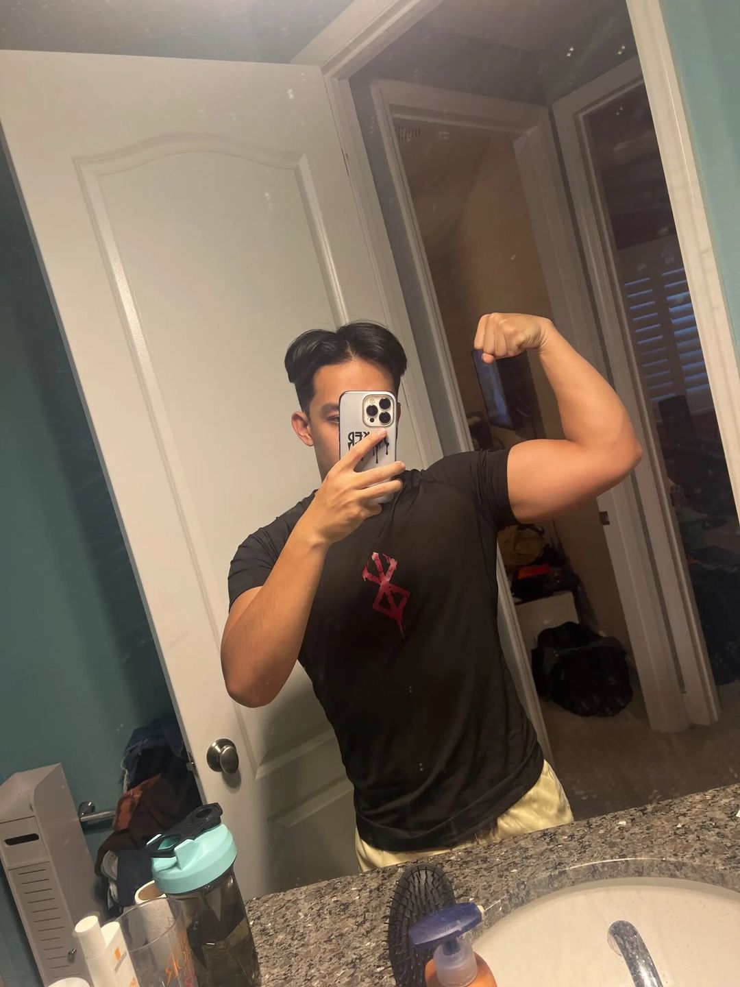 Customer photo review of Berserk Compression T-Shirts