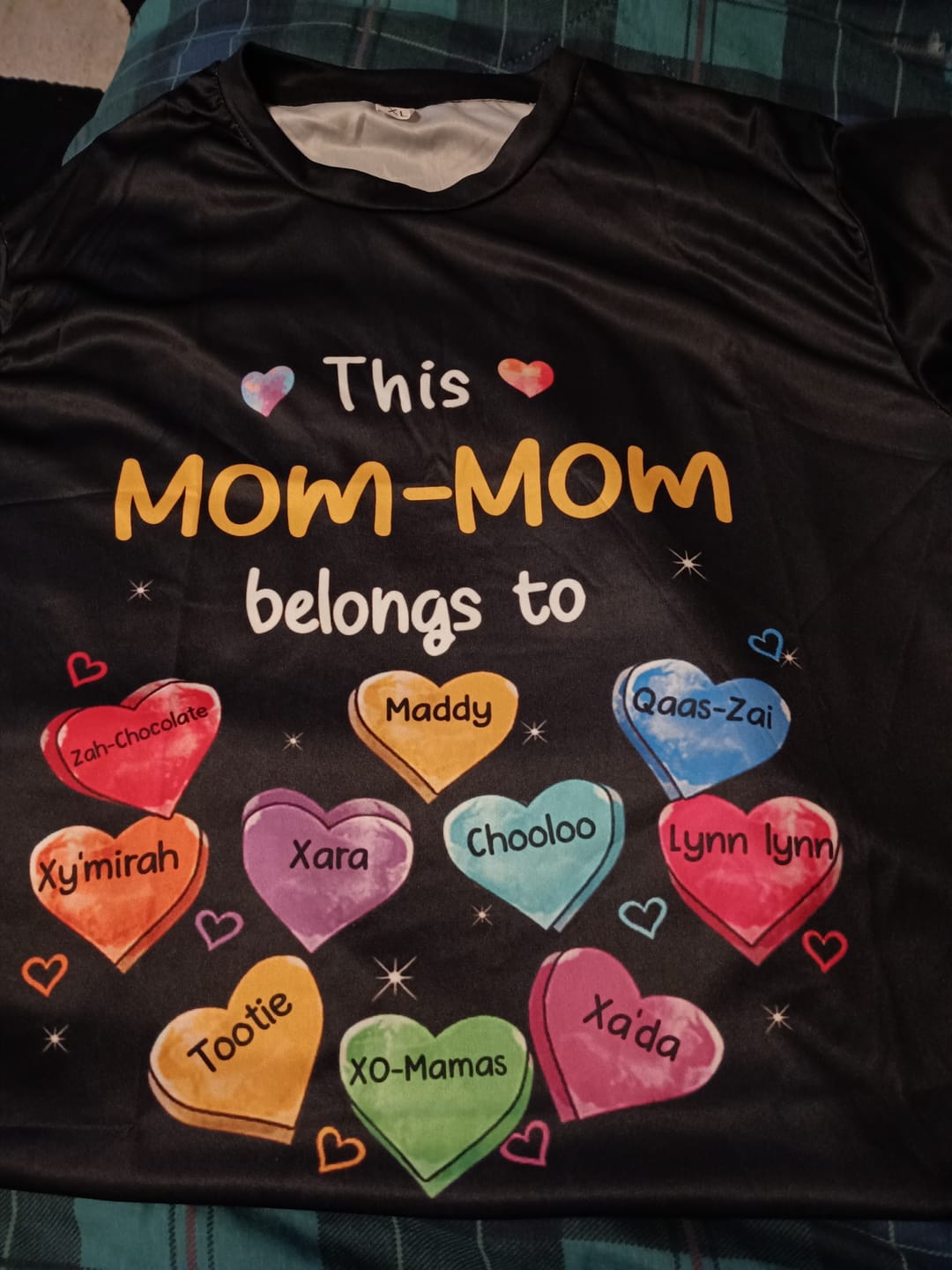 Customer photo review of Personalized This Grandma Belongs To Sweet Heart Grandkids T-Shirt