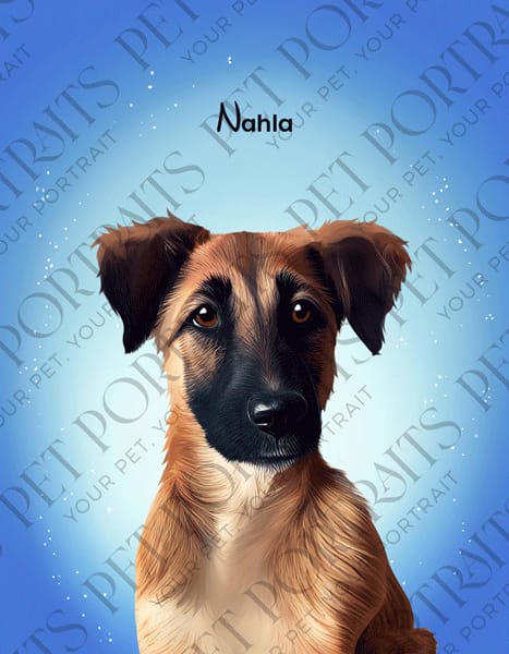 Customer photo review of Custom Pet Portrait - 1 Pet