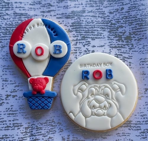 Customer photo review of 6  x 7 cm Square Cookie Custom Edible Icing Images