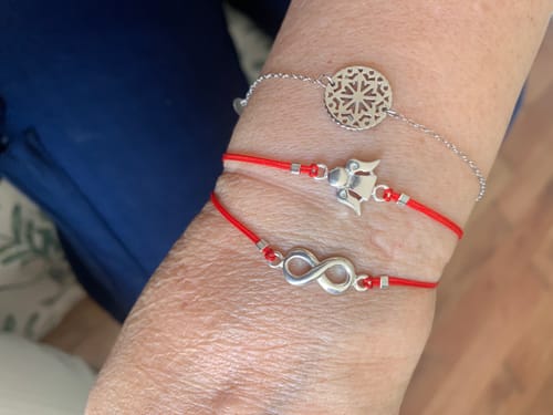 Customer photo review of PULSERA MANDALA PLATA