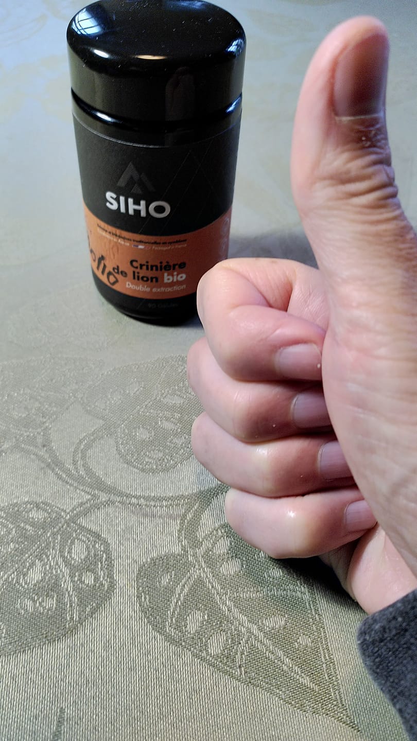 Customer photo review of Hericium / Crinière de lion, extrait bio - 60 gélules - 1 mois