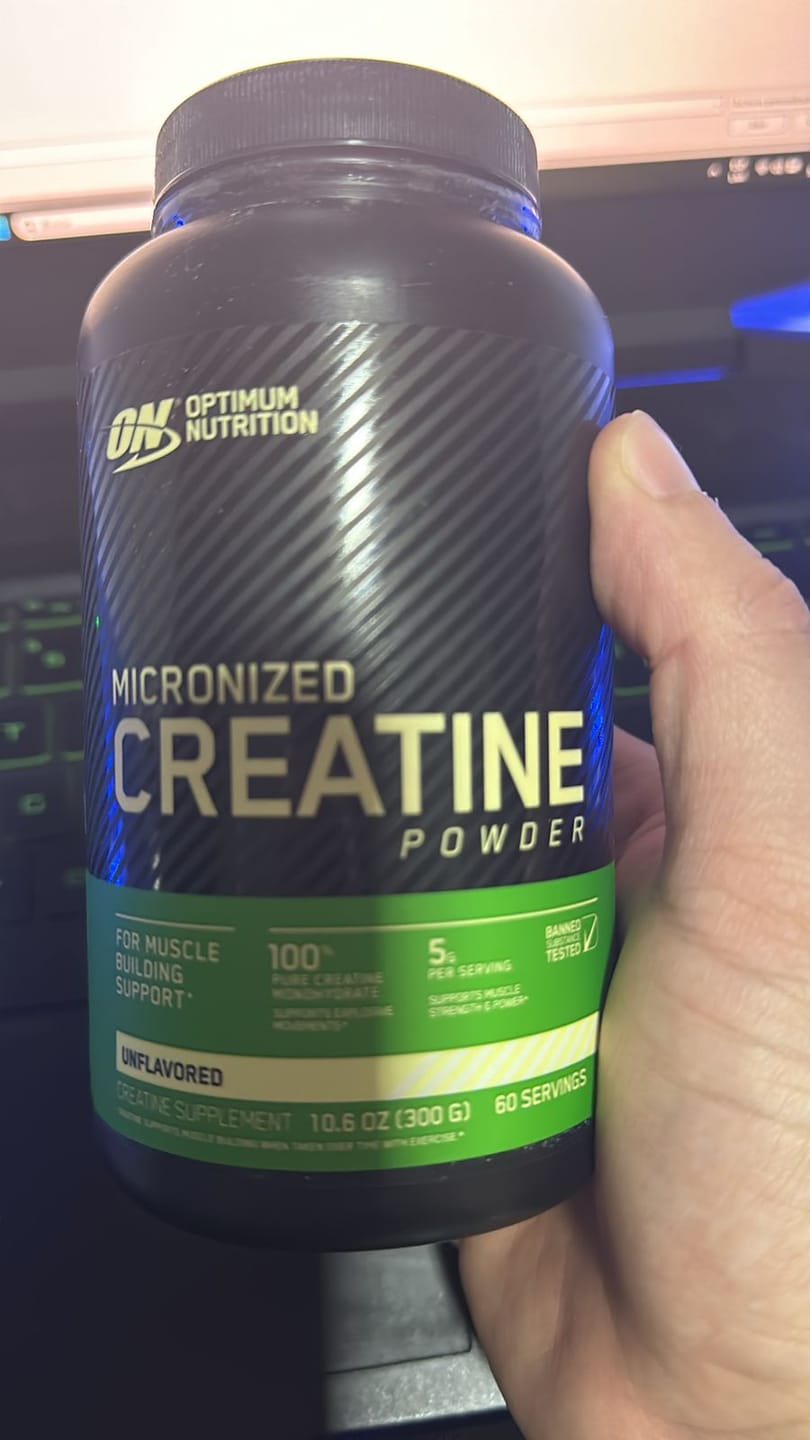 Customer photo review of Optimum Nutrition Micronized Creatine Powder 300 Gr