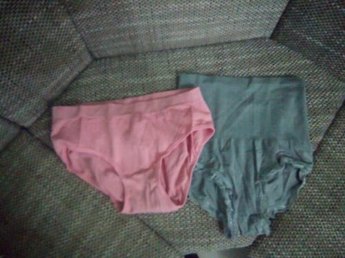 Customer photo review of Set chiloti modelatori Yana roz cu gri