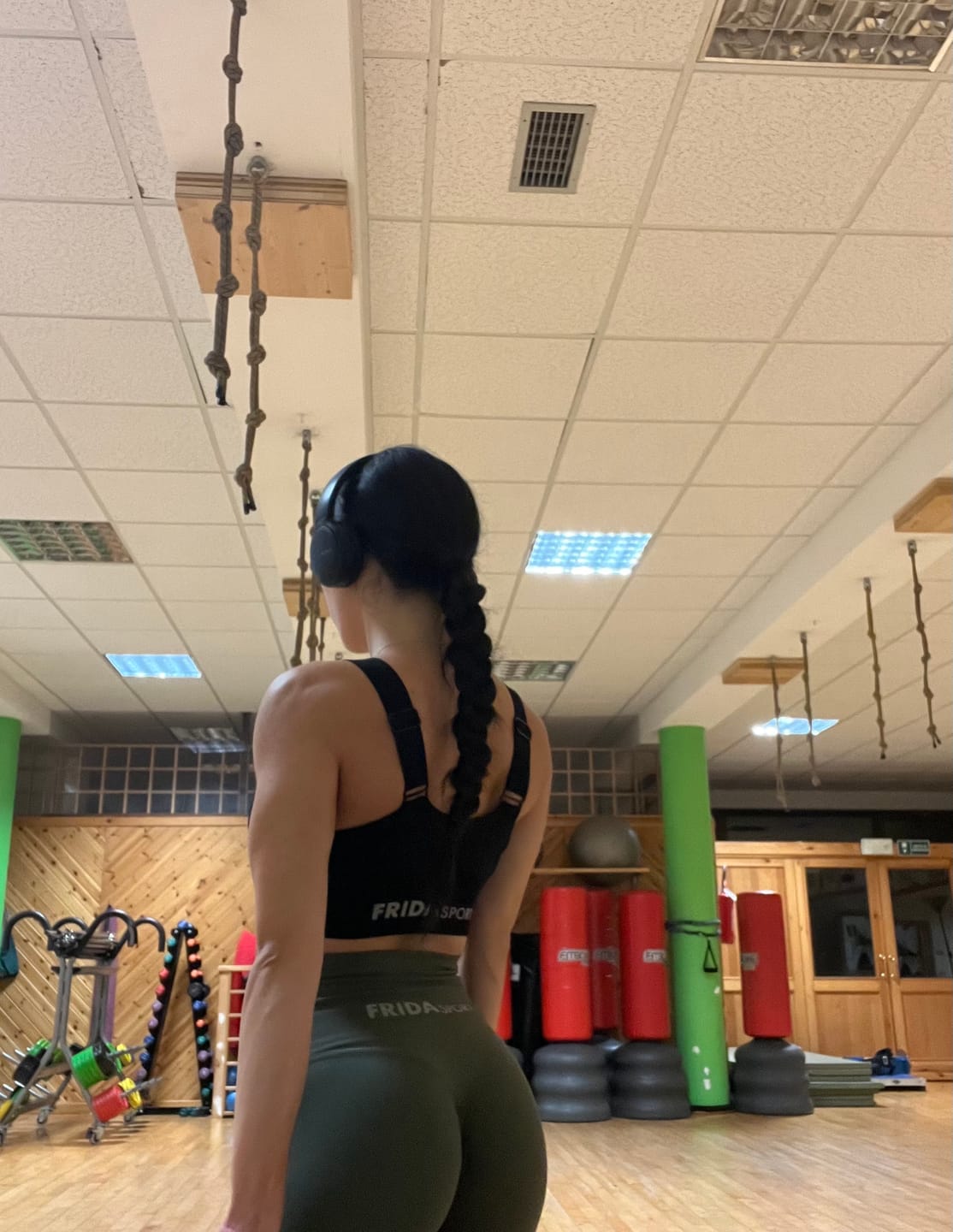 Customer photo review of Leggings Push up Gym Fashion Verde