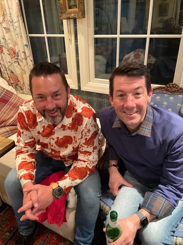 Customer photo review of Men's Thanksgiving Turkey Day Fall Festival Gift Funny Holiday Button Long Sleeve Shirt