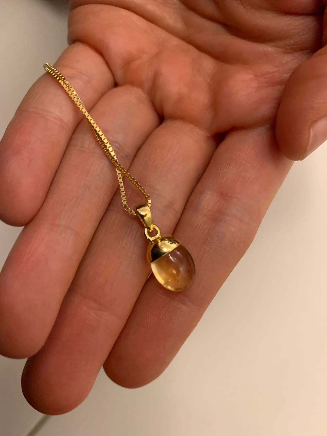 Customer photo review of Berlock Trumlad Citrin Guld