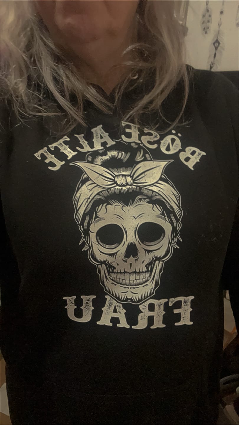 Customer photo review of Böse alte Frau - Damen Hoodie