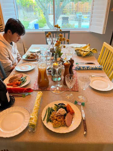 Customer photo review of Mixed Napkin Set of 8