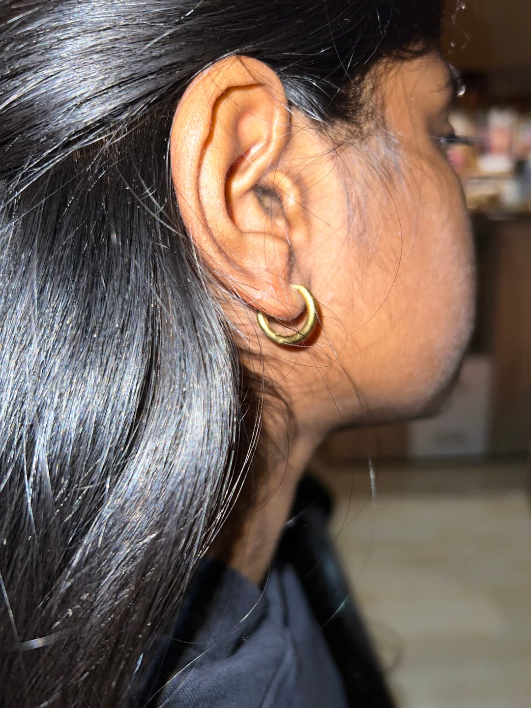 Customer photo review of Simple Ohrringe | 18K vergoldet