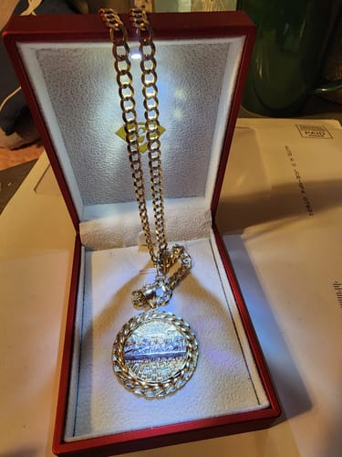 Customer photo review of *NEW* PA 14K The Last Supper (Santa Cena) Small  Pendant SS JTJ™