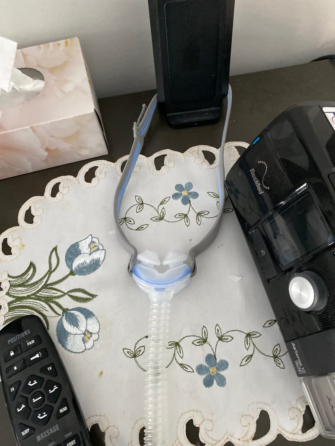 Customer photo review of ResMed AirFit™ P10 Nasal Pillows Complete CPAP Mask System Standard