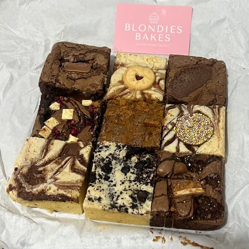 Customer photo review of Birthday Brownie & Blondie Mixed Box