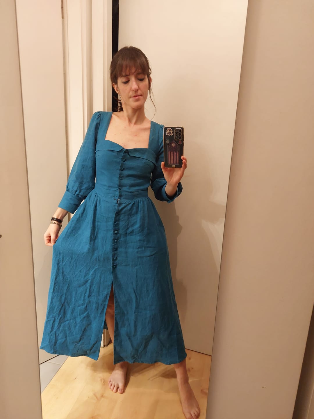 Customer photo review of Esther Linen Dress