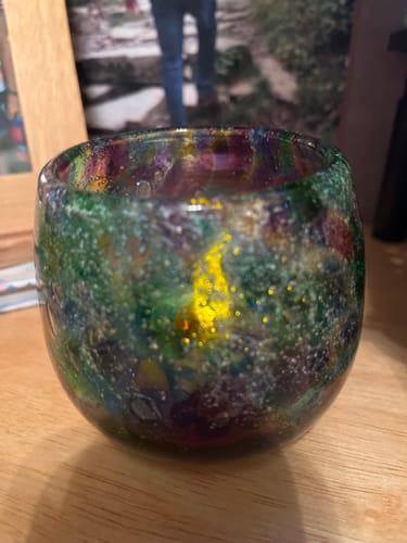 Customer photo review of Glass Votive with Ashes in Glass