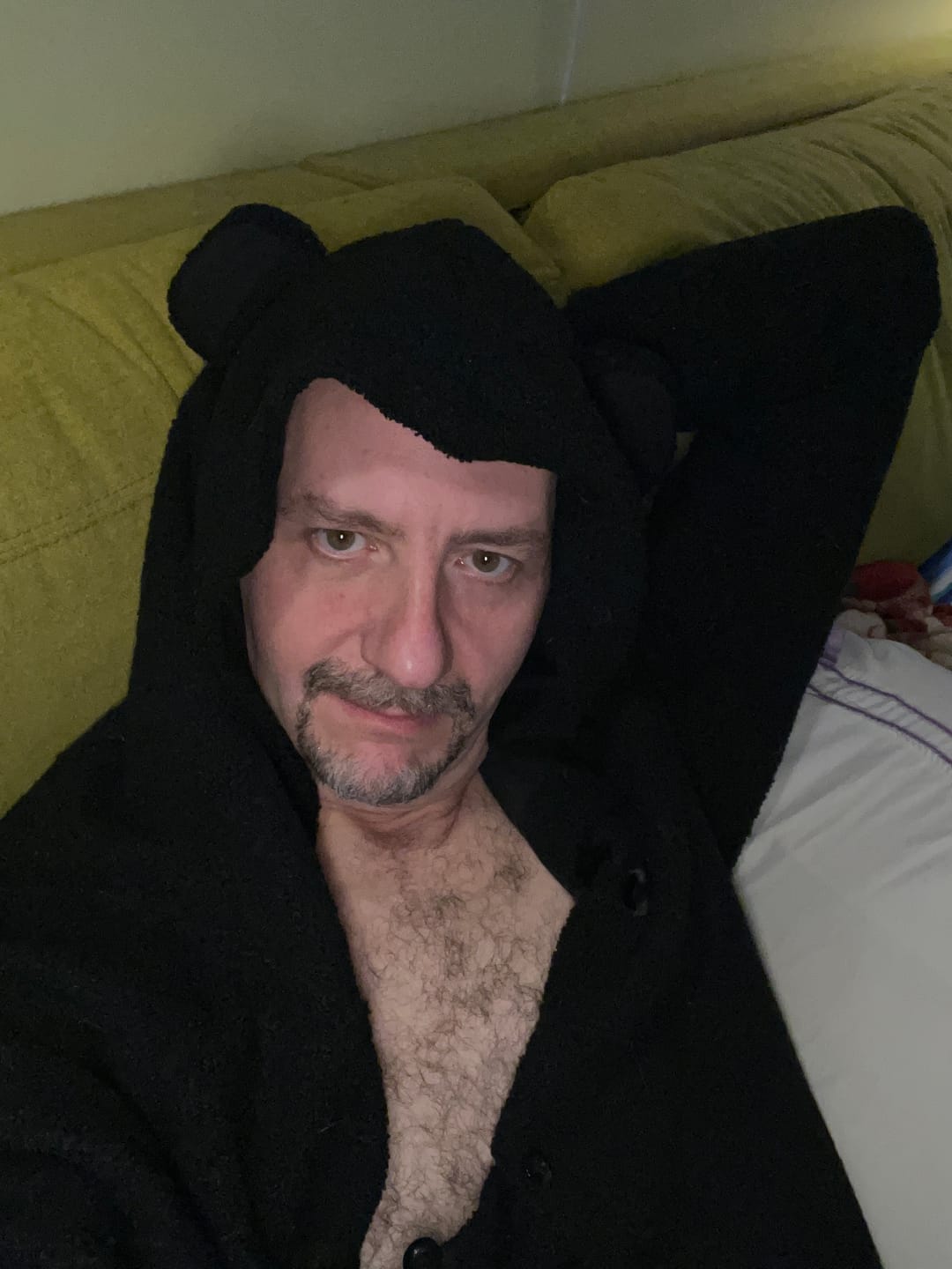 Customer photo review of The KOZY Bear Union Suit // BLACK BEAR