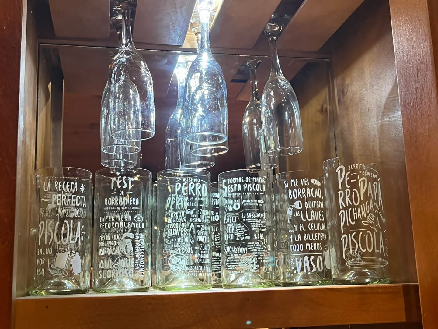 Customer photo review of Piscoleros Juego de 6 Vasos