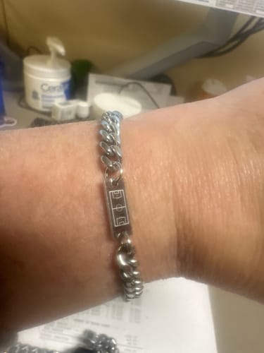 Customer photo review of CUBAN BRACELET (SILVER)