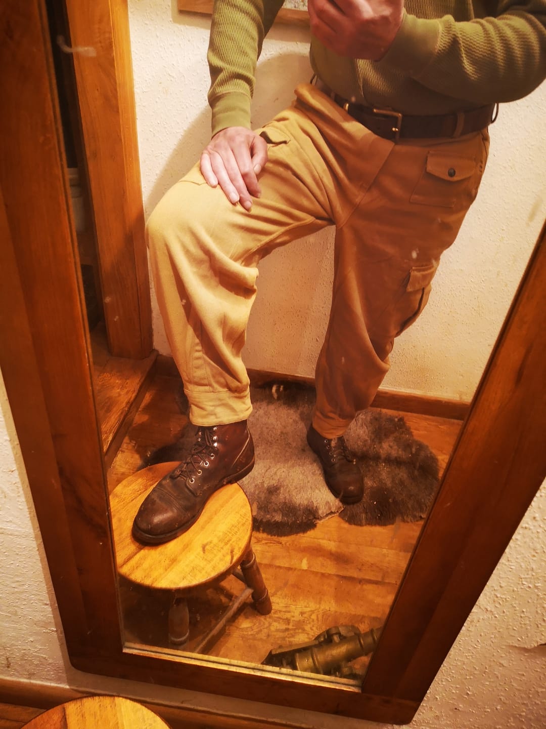 Customer photo review of 13 oz Cotton Twill Relaxed Fit Field Pants