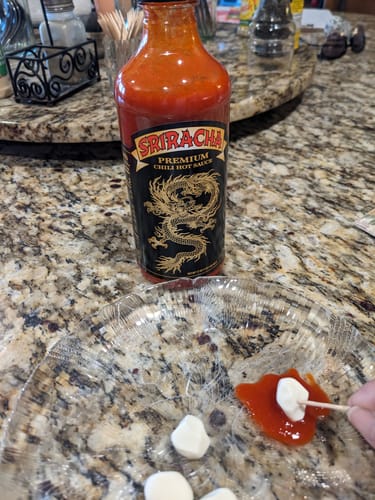 Customer photo review of Underwood Ranches Sriracha Hot Sauce