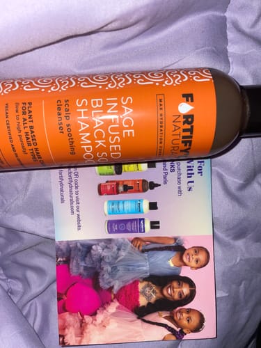 Customer photo review of Sage Infused Black Soap Shampoo