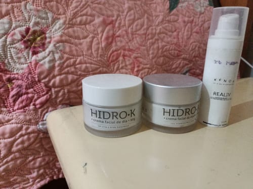 Customer photo review of Pack Hidro-K Día, Hidro-K Noche, Limpiador Facial