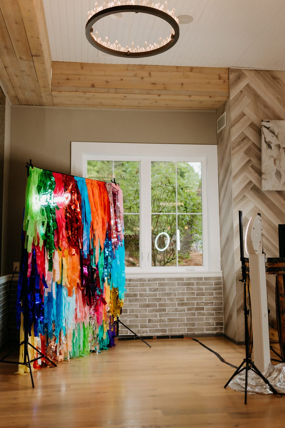 Customer photo review of Modern Rainbow Backdrop