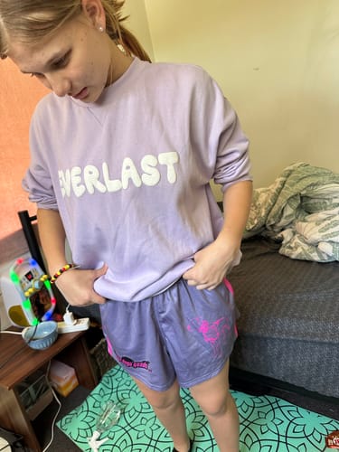 Customer photo review of 🔥NEW🔥 Pink & Grey Pig Dog - Footy Shorts WITH POCKETS