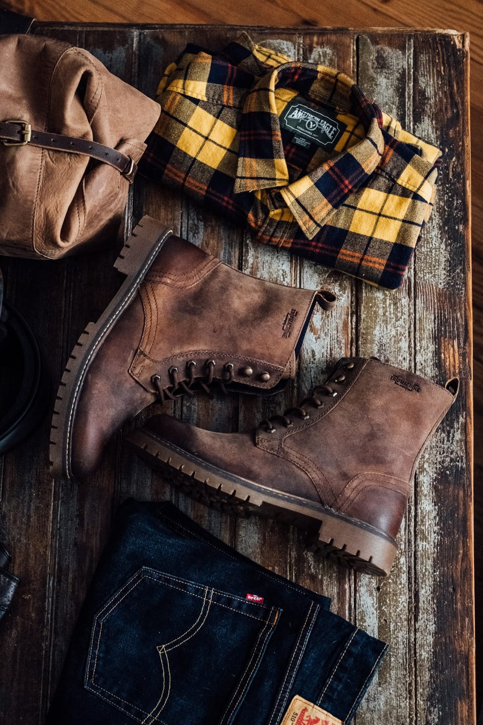 Customer photo review of boots derby rusty wrangler