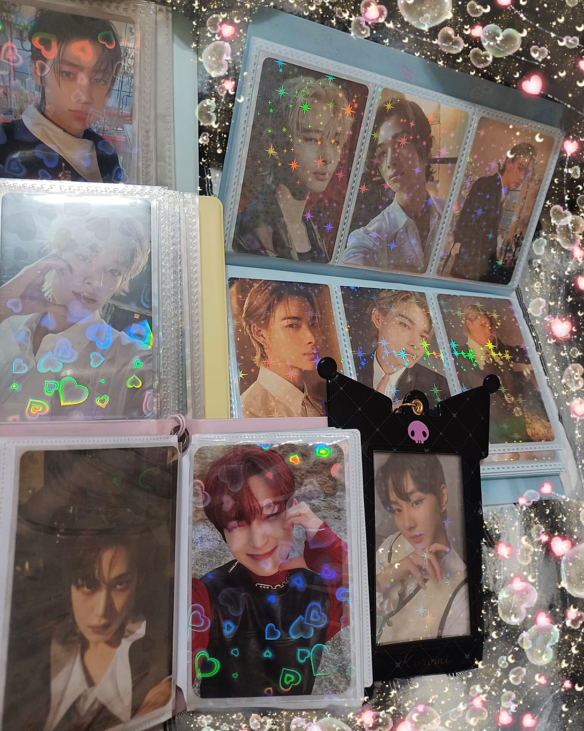 Customer photo review of PREMIUM HOLOGRAPHIC PHOTOCARD SLEEVES - STAR VERSION