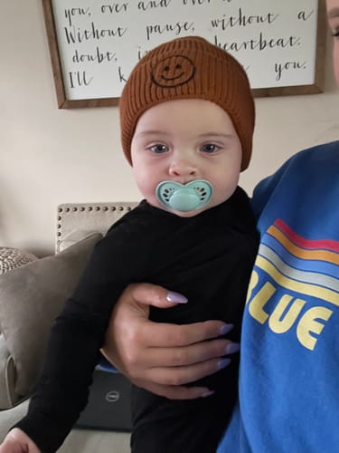 Customer photo review of Smiley Hat/Beanie