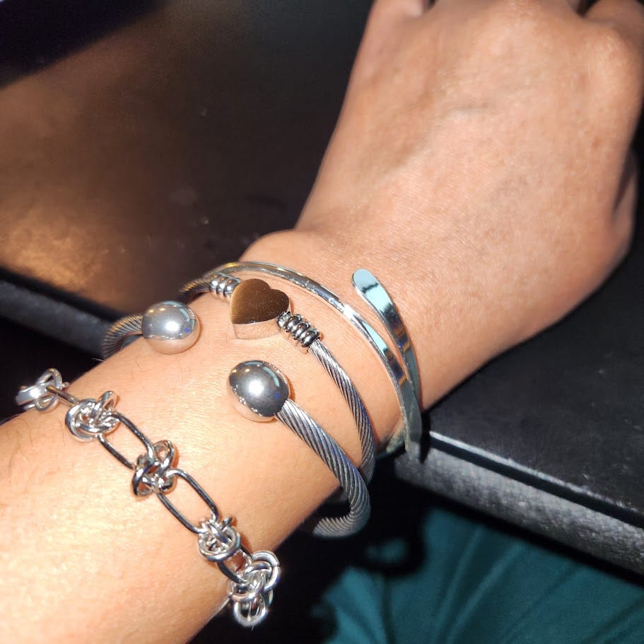 Customer photo review of Carissa Bracelet Stack
