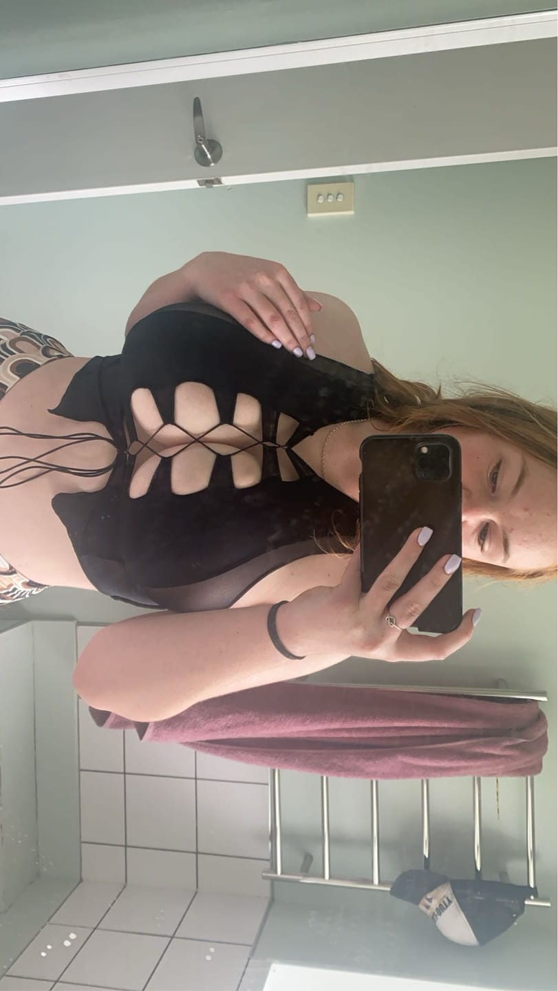 Customer photo review of Black Reverse Seam Top