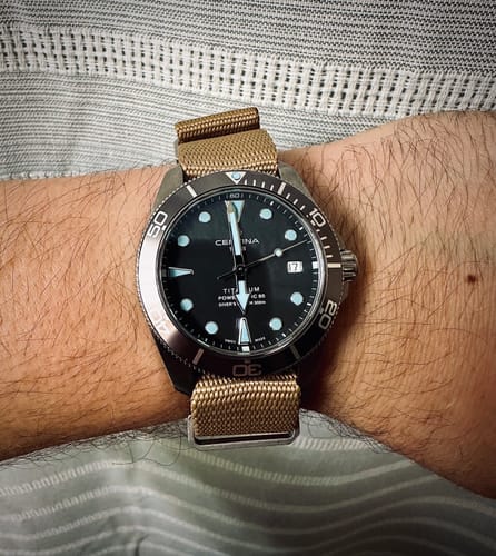 Customer photo review of Five Eye Nylon Watch Strap