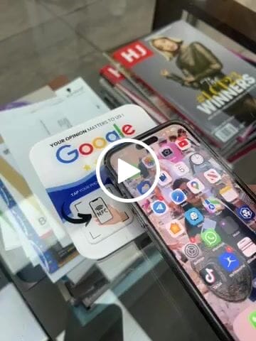 Customer video review of Google Reviews - Plate