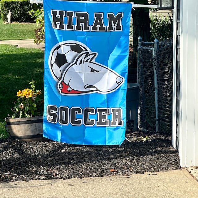 Customer photo review of Custom Standard Flags