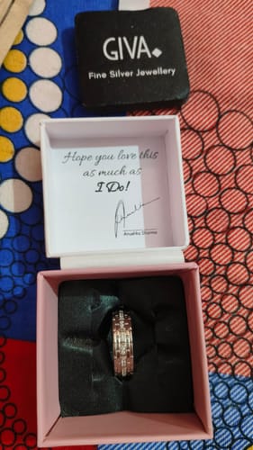 Customer photo review of Silver Life's Milestones Ring for Him