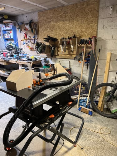 Customer photo review of Pack Evolution : Scie sur table 255mm Evolution RAGE5-S avec lame multi-matériaux TCT + lame bois supplémentaire