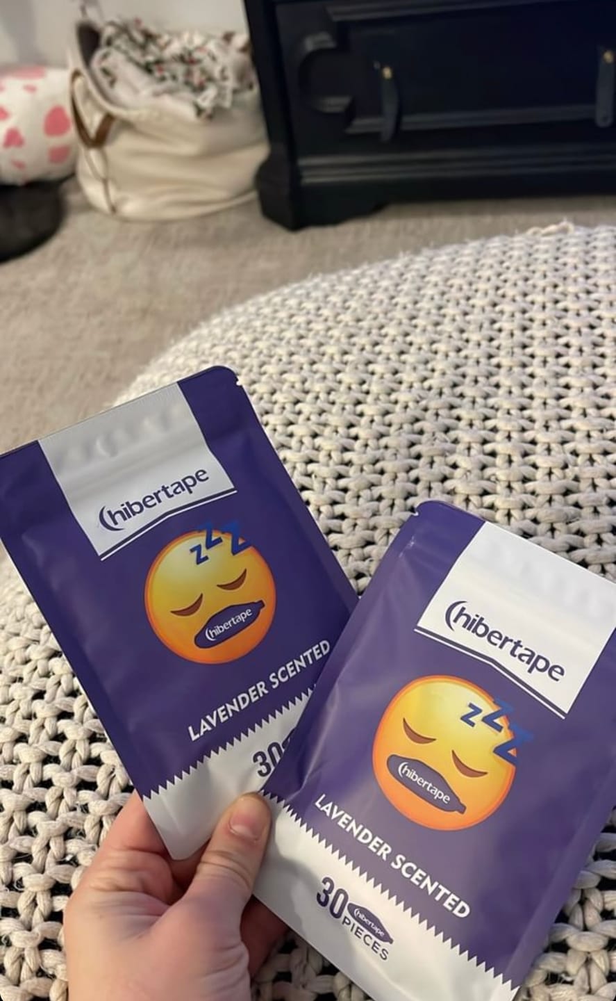 Customer photo review of Lavender Scented Sleep Tape - 1 Month Supply