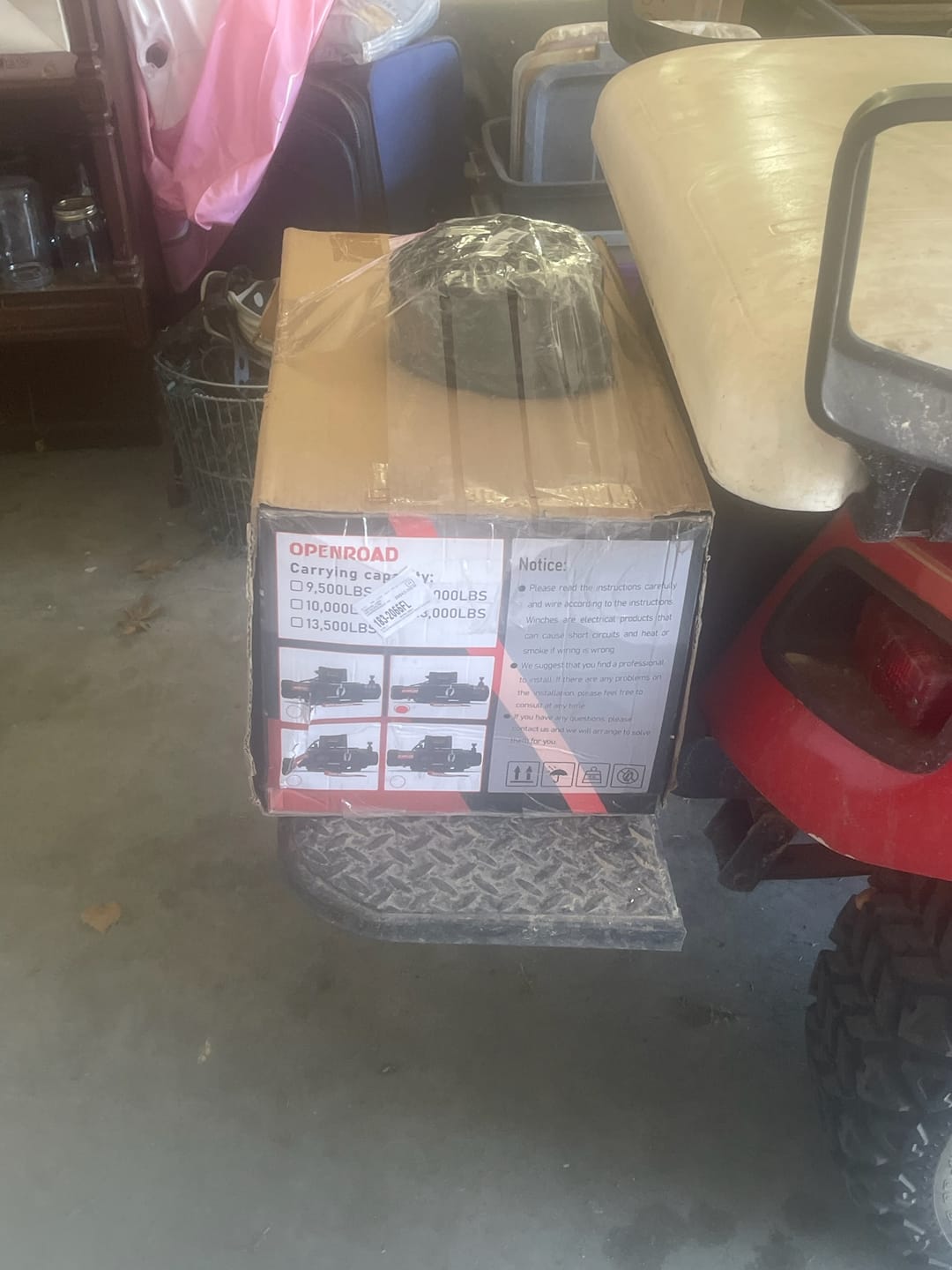 Customer photo review of OPENROAD 13,000 lbs Winch with Synthetic Rope - Panther Series 2s