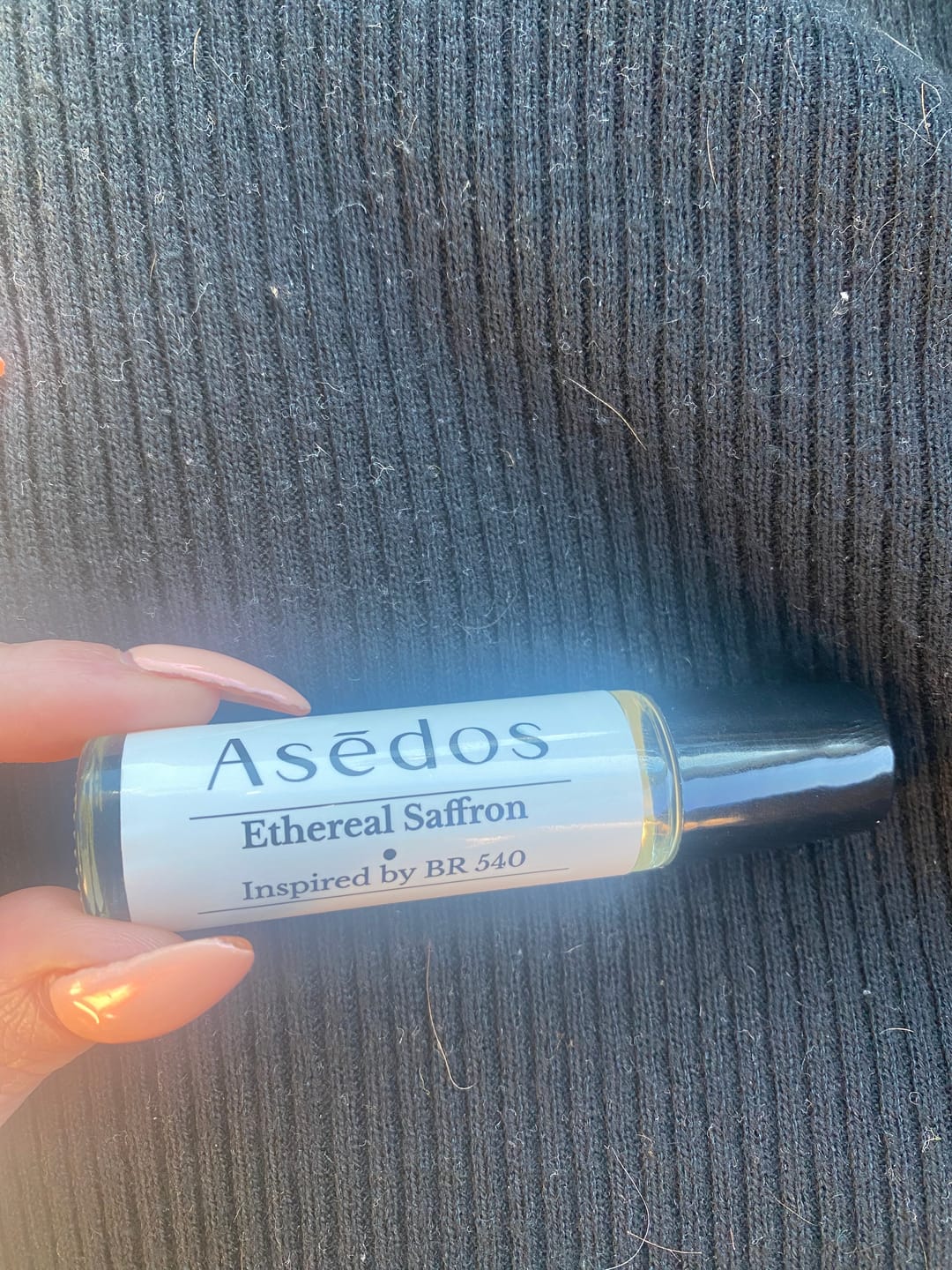 Customer photo review of ETHEREAL SAFFRON PERFUME OIL