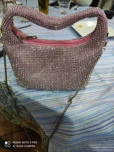 Customer photo review of Borsetta morbida in strass