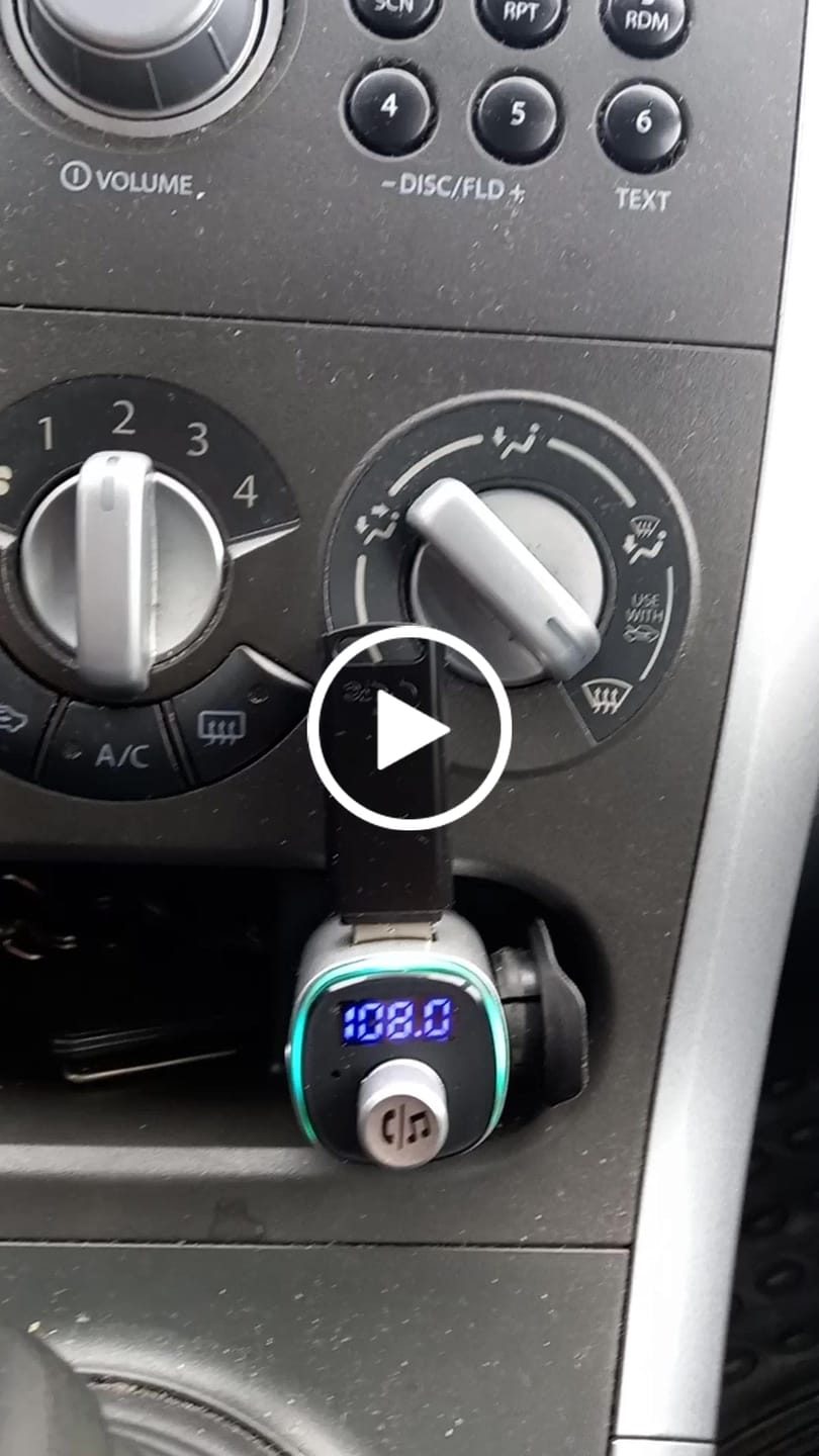 Customer video review of Wegman Bluetooth FM Transmitter - Bluetooth carkit - Zilver