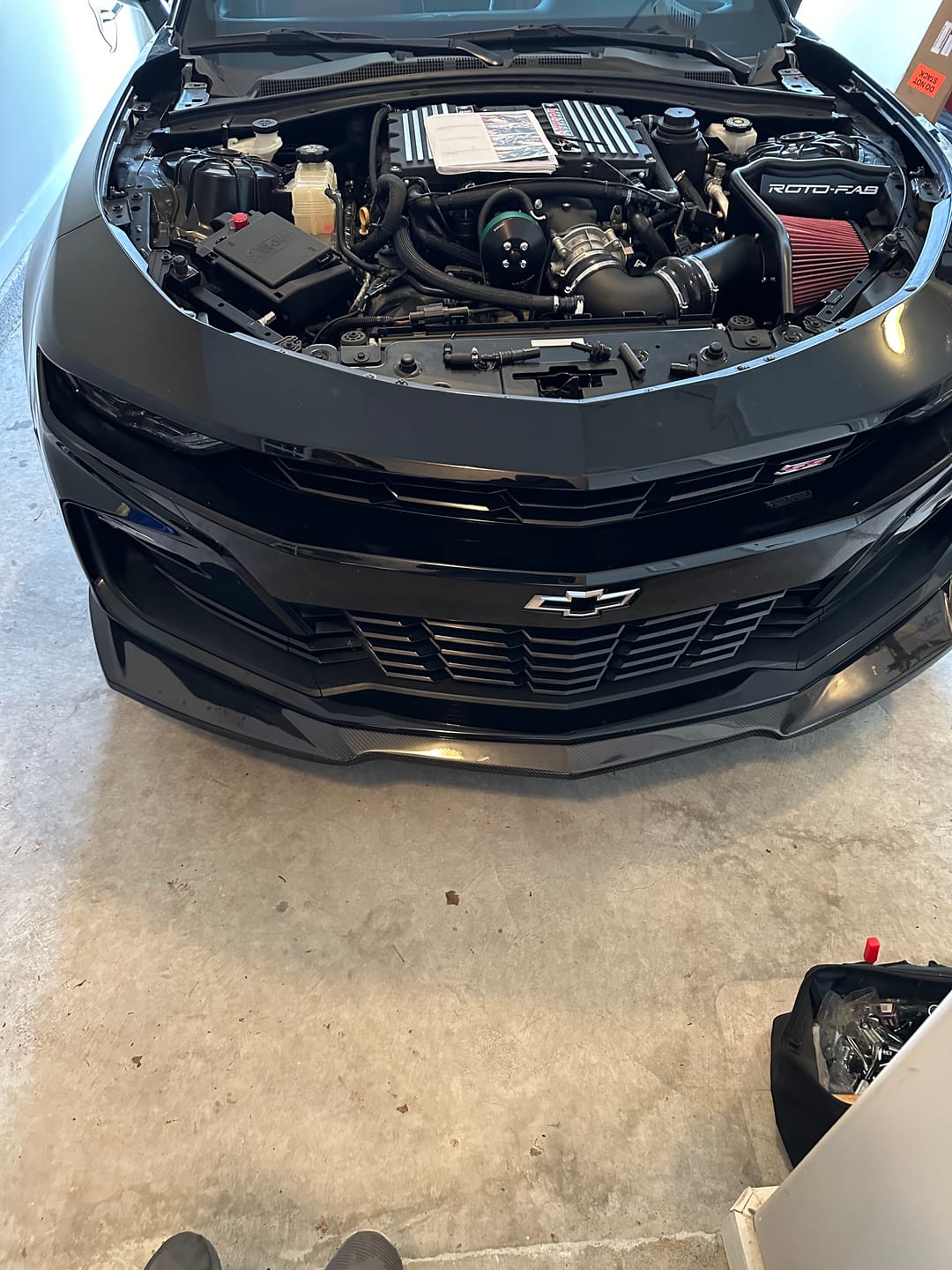 Customer photo review of Camaro ZL1 Conversion Front Splitter & Side Skirts